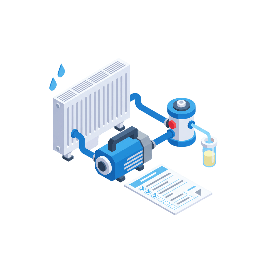 Central Heating Power Flush Record